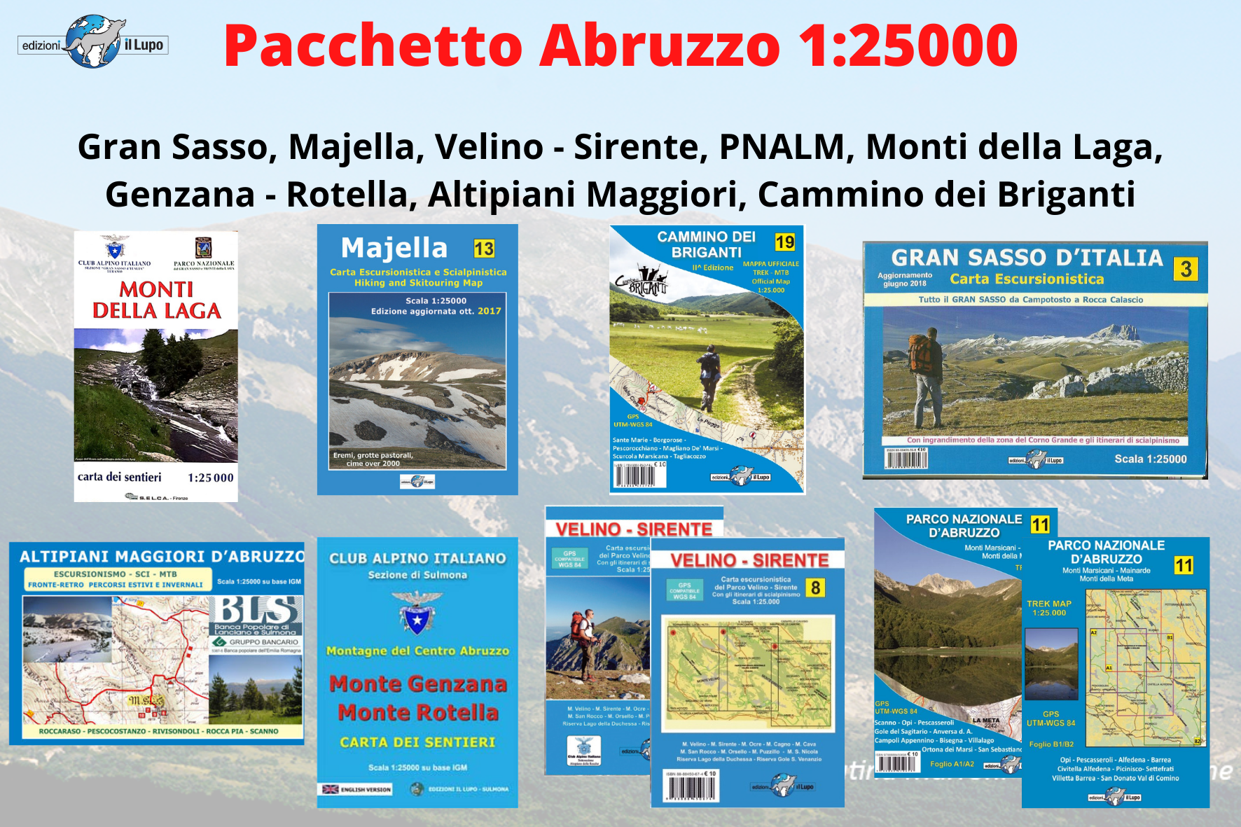 Promo Pacchetto Carte Escursionistiche Abruzzo 1 Il Lupo Specialisti In Appennino
